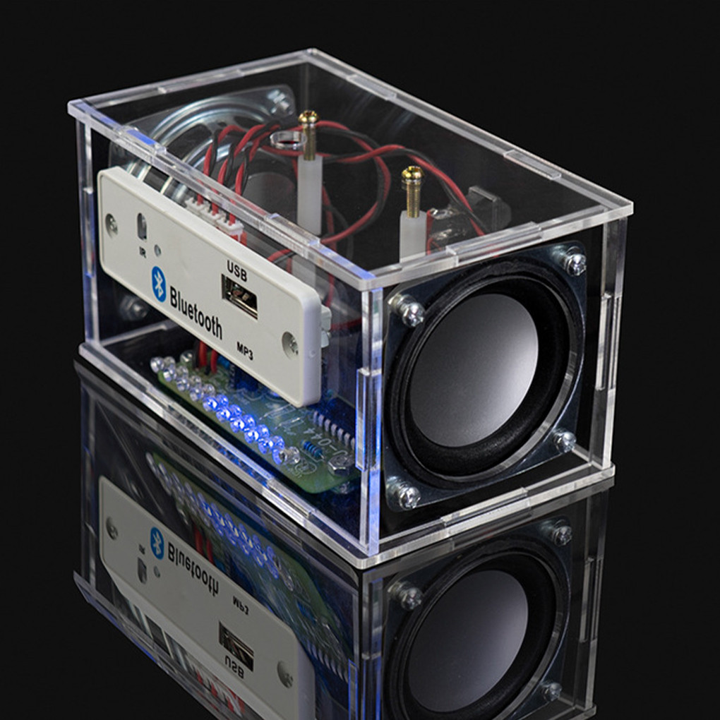 White Y Electronic Kit Bluetooth Speaker Electronics Y Soldering Project Kit Teaing Practice Bluetoo