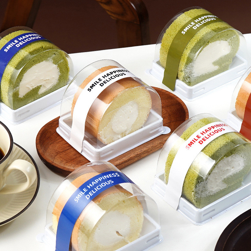 [10PCS] A04 Korean PREMIUM Tray Mika Roll cake mini Premium tray mika bolu gulung bolgul dus box mik