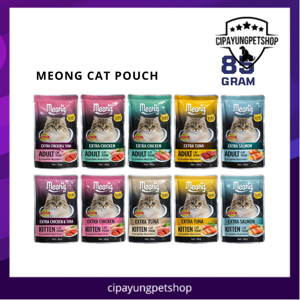 Meong Pouch 85gr Makanan Kucing Basah