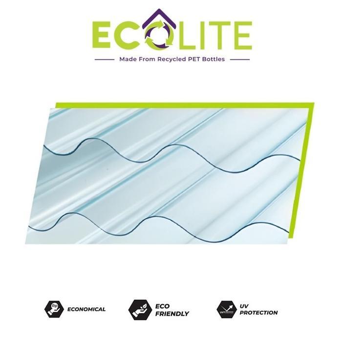 INSTANT Fiber Gelombang 80 x 180 EcoLite / Plastik Atap