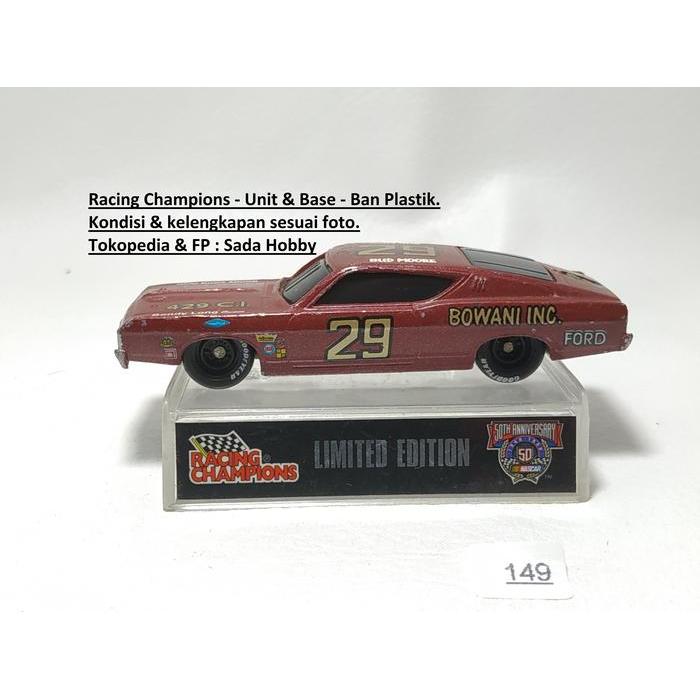 Racing Champions 1/64 1969 Ford Torino Talladega No 29 Bud Moore Merah Nascar Car Unit Only 2ND