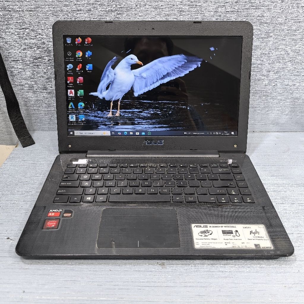 Asus X454y Amd A8 7410 Ram 4gb Hdd 500gb siap pakai