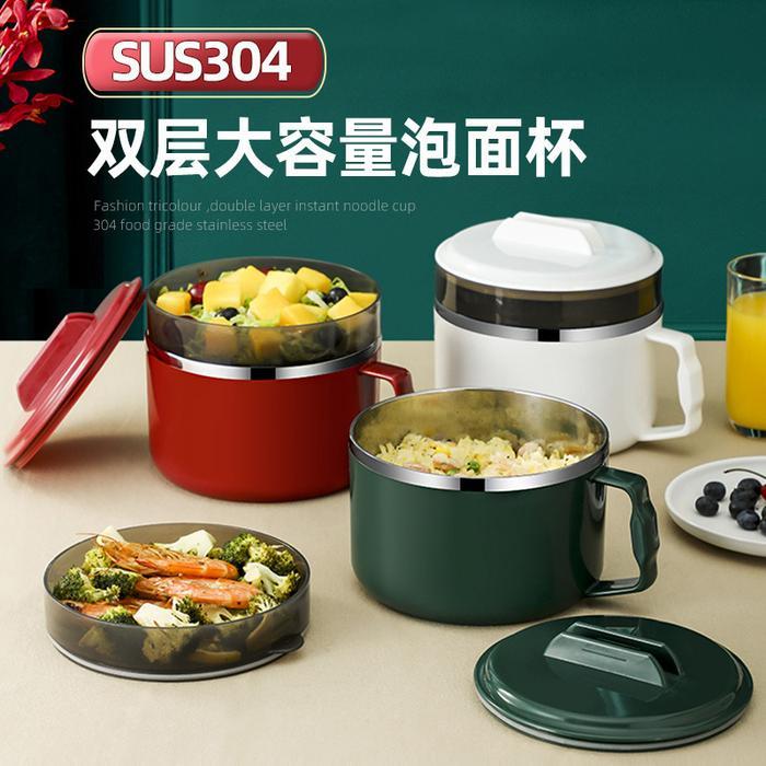 Kotak Makan Mangkok Lunch Box Stainless Steel Japan Tableware 1500ml