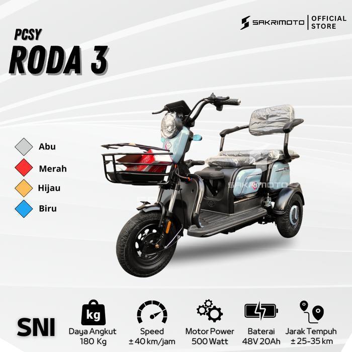 Sepeda Listrik Roda 3 Xuanku Murah / Sepeda Motor Listrik Roda Tiga - Instan