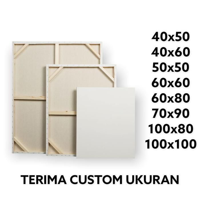 kanvas lukis+spanram 30x40 cm - 50x50