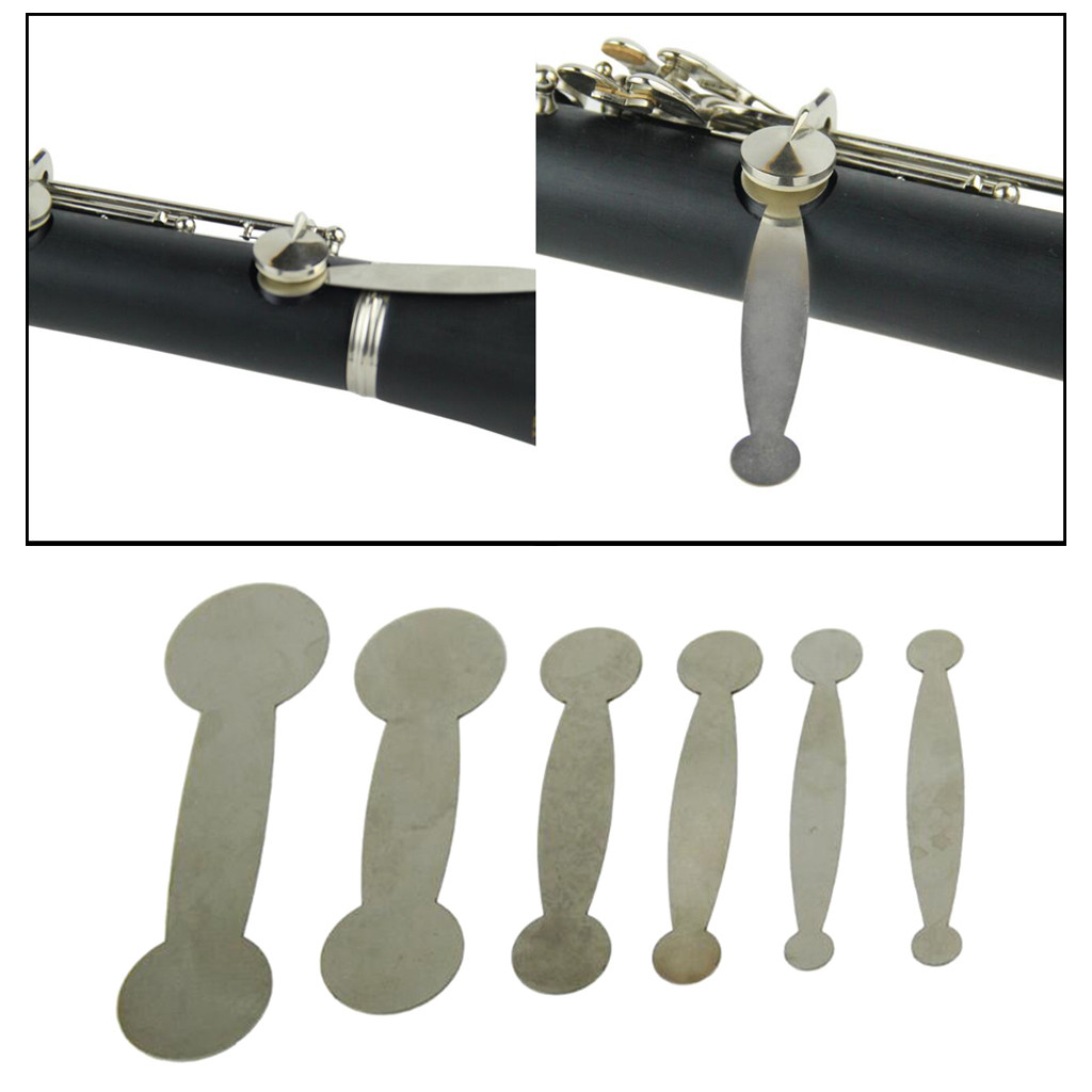6pcs Clarinet Pads Repair Tools Kits Adjusting Clarinet Tube Button Woodwind Tools for Clarinet Cboe