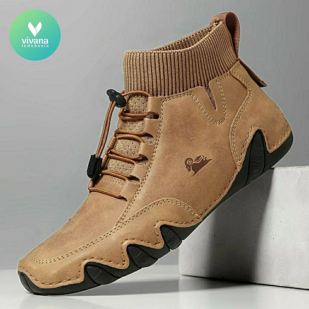 Sepatu Boot Pria Kulit Asli Casual Boots Fashion Import B01