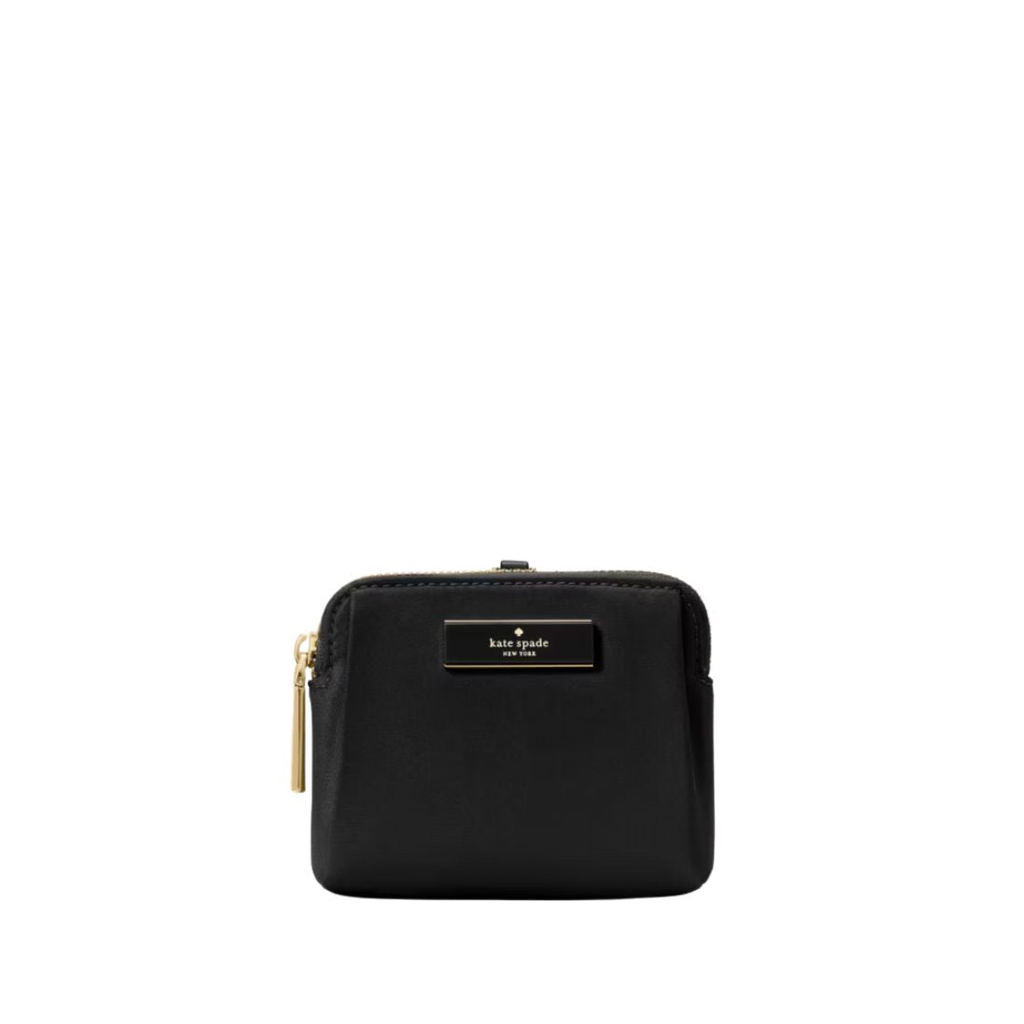 KATE SPADE Carter Nylon Card Case Lanyard Black