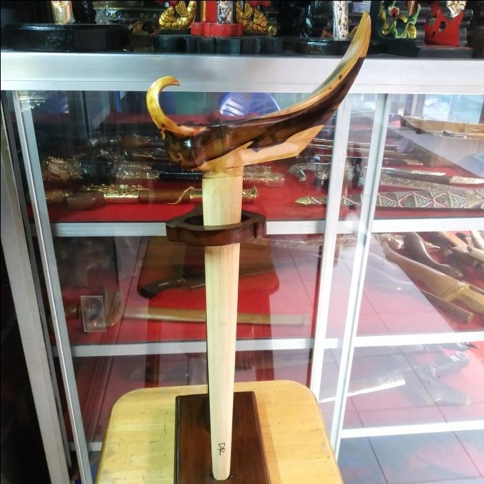 Warangka Keris Ladrang Surakarta Kayu Timoho Pelet Motif Galih Asli