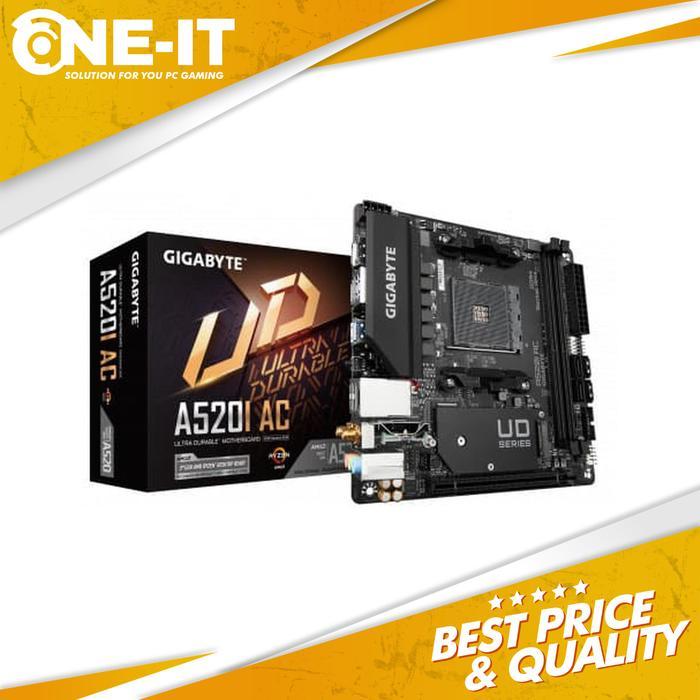 Motherboard Gigabyte A520I AC AM4 Mini ITX WiFi NVMe