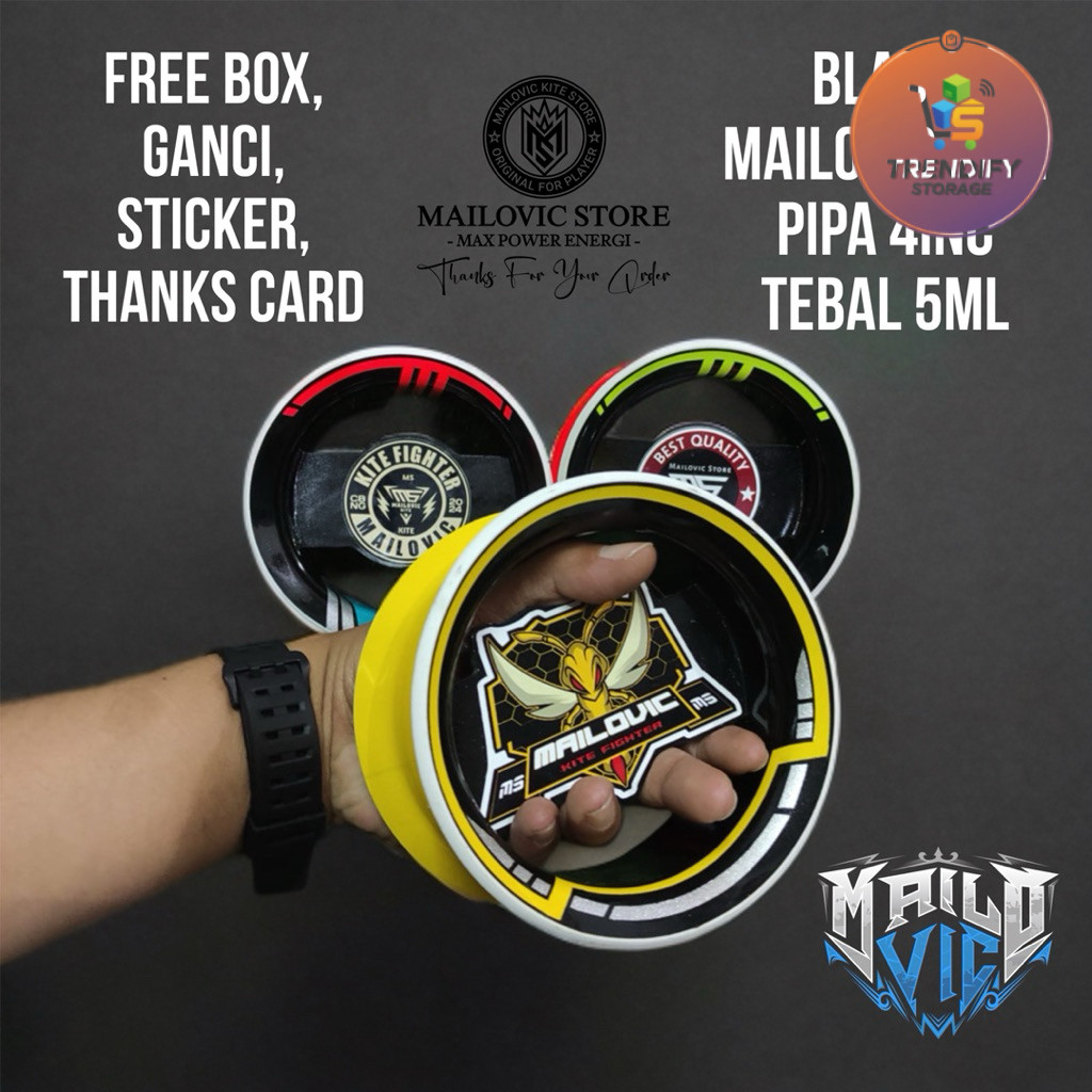 Trendifysto- Bladu Racing Super Premium Mailovic Kite, Tebal 5ml Golongan Kenur Layangan