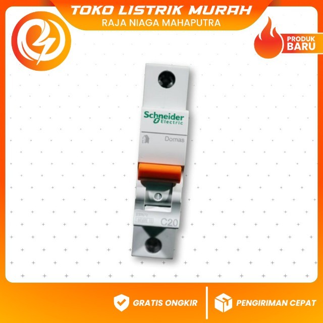 MCB 1 Phase 20A Schneider – Miniature Circuit Breaker 1 Phase 20 Ampere untuk Proteksi Listrik Rumah