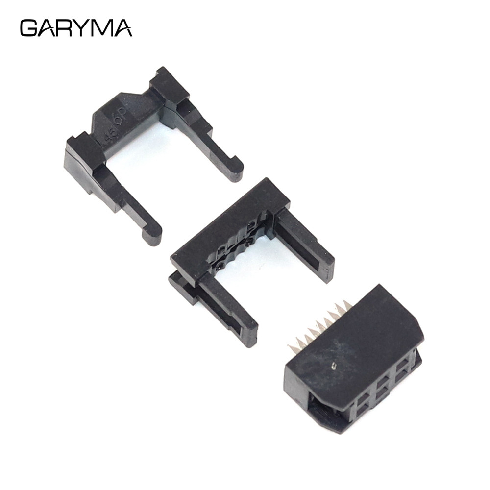 5 Buah Kepala Crimping FC 2.54mm 6P/8/10/12/14/16/18/20/24/26/30/34/40/50/64 Pin Konektor Kabel Pita