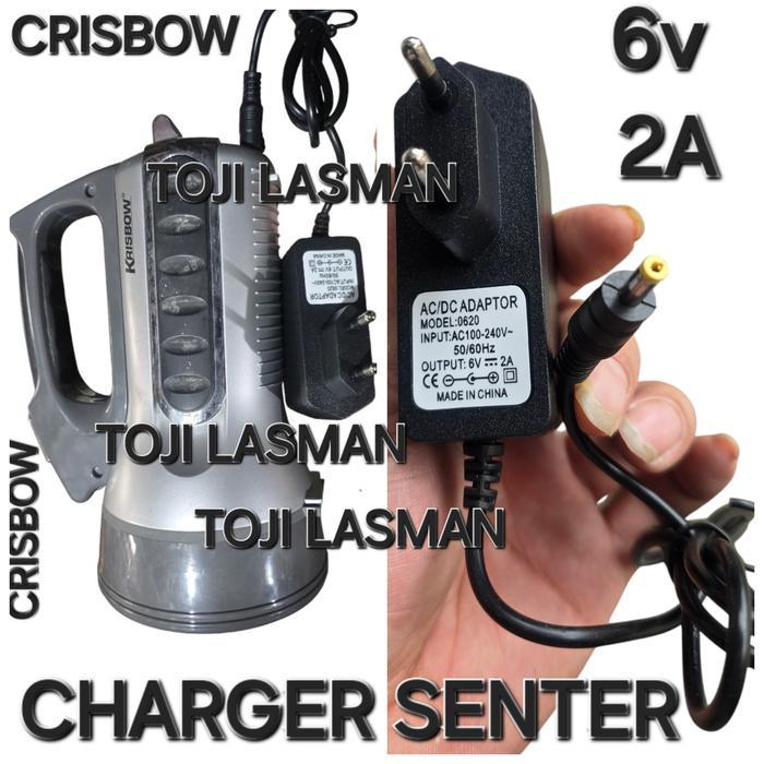 ( CHARGER SENTER 6V 2A ) CASAN CARGER COLOKAN STRUM BATU SENTER TEMBAK  SOROT 6V2A 6V 2A BUAT BATU B