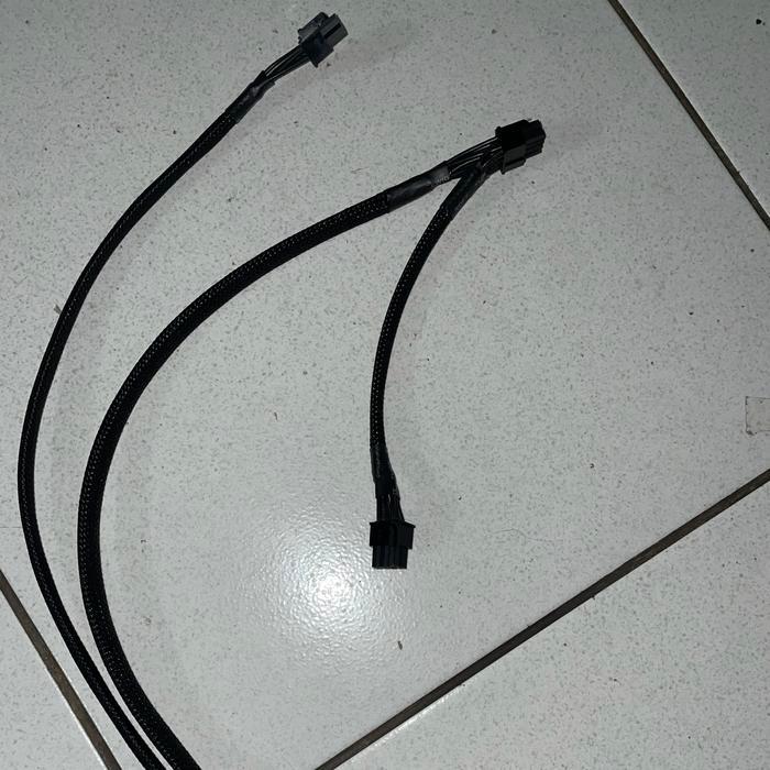 Kabel Modular 8 pin pcie to dual 8 pin pcie riser kabel modular 8pin