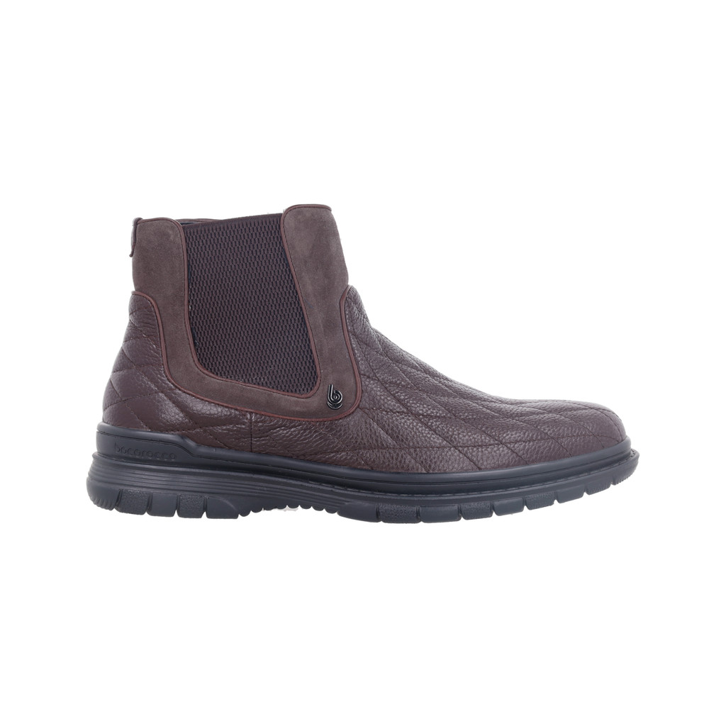 Bocorocco Lorenzo 09 Testa Di Moro Scuro -  Sepatu Boots Pria Kulit Asli Warna Coklat Tua