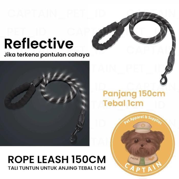 TALI TUNTUN ANJING DOG LEASH HEWAN PELIHARAAN SAMOYED HUSKY POODLE BICHON CORGI POMERANIAN PET COLLA