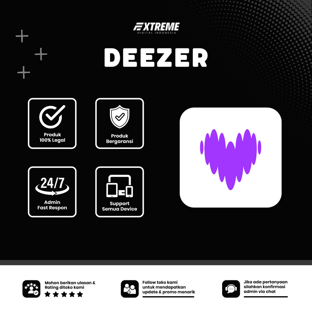 Deezer Premium 1 Bulan | Musik No Iklan Offline