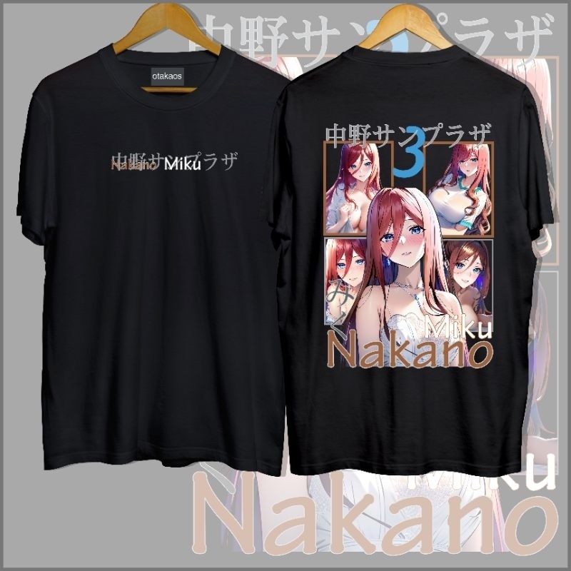 Hiruma Store |  Kaos Miku Nakano Gotoubun No Hanayome