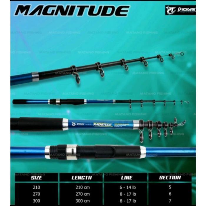 Joran Pioneer Magnitude Anten Teleschopic Bahan Graphite Kaku - 390