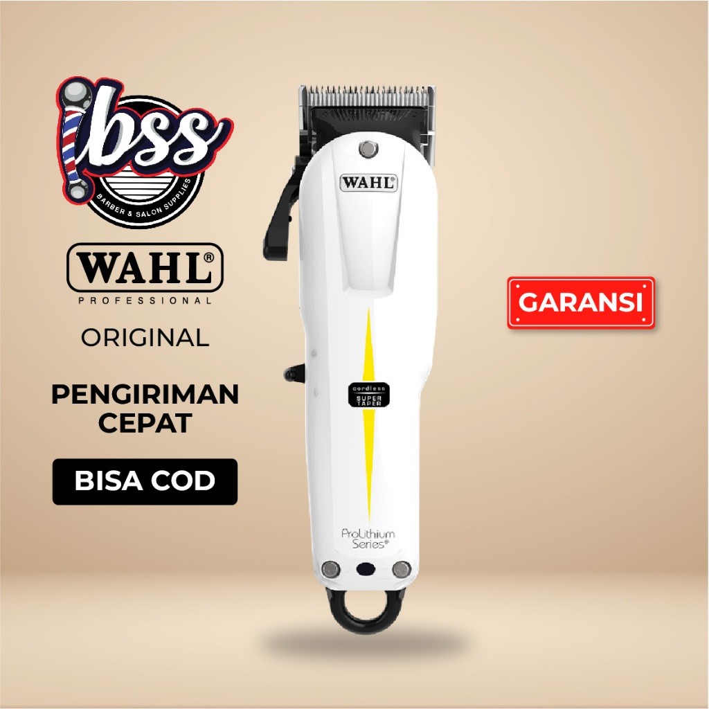 Wahl Super Taper Cordless Clipper - Alat Cukur Rambut Profesional / WAHL ORIGINAL / IBSS / INDOBARBE
