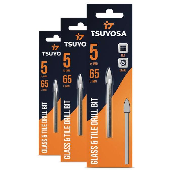 Mata Bor Kaca Tombak Tsuyosa High Quality | Glass And Tile Drill Bits - 5MM