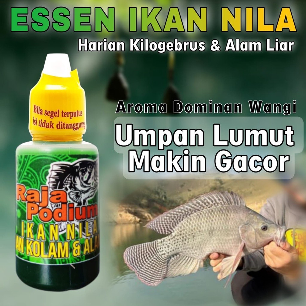 Essen Ikan Nila Liar Media Lumut Paling Gacor, Essen RAJA PODIUM Khusus Mancing Ikan Nila Harian Dan