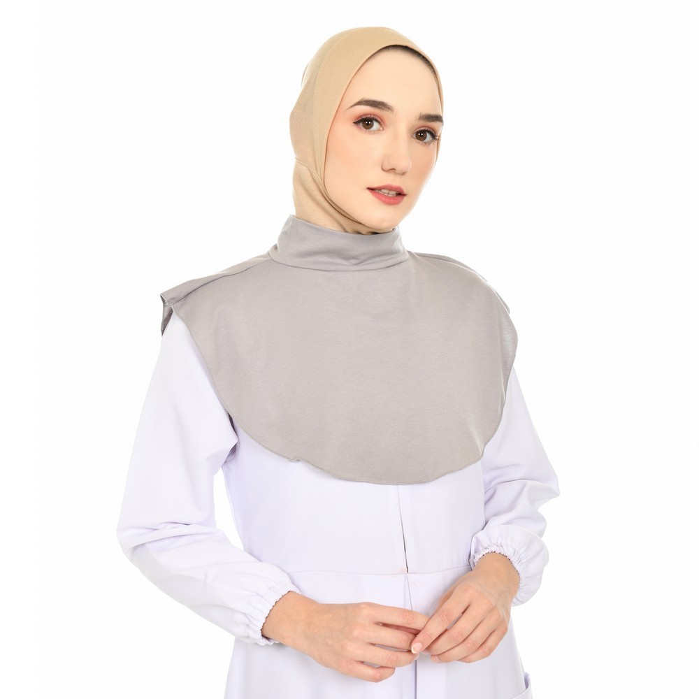 Mybamus Bryana Manset Leher – Gray M16589 Leher Kerah Palsu
