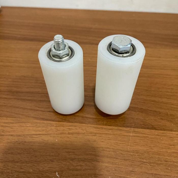 Roda teflon 35mm nylon 11/4" nilon roda pagar nelon roda bearing