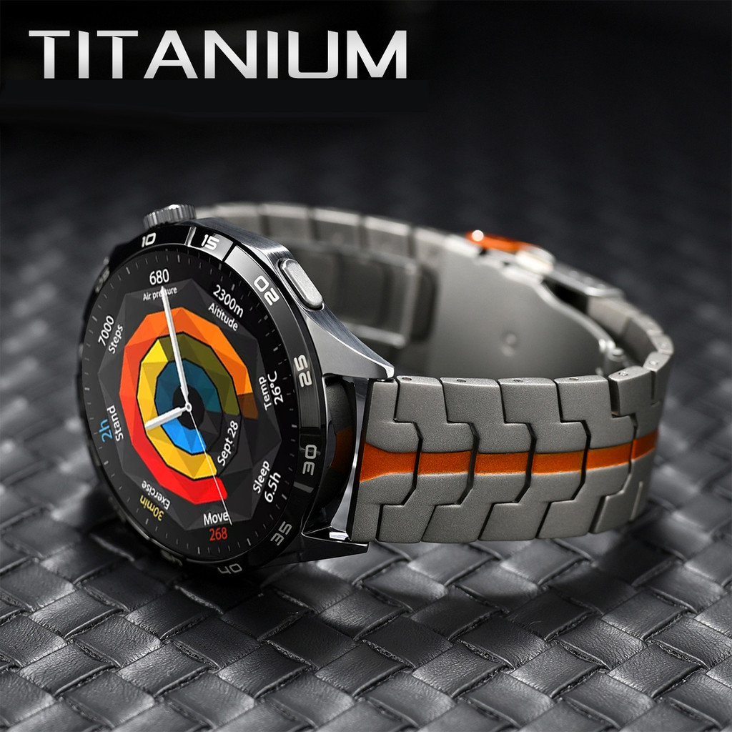 Titanium Metal Strap For Huawei Watch GT 5 Pro 46mm Luxury 22mm Bracelet for Huawei Watch 3/4 Pro GT