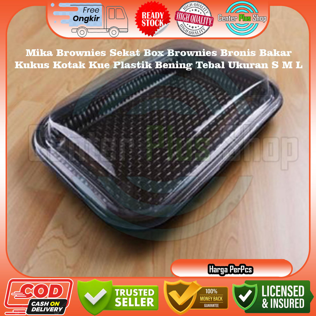 Per Pcs Mika Brownis Tebal Kotak Kue Bronis Sekat Plastik Pelastik Bening Higenis Ukuran S M L Kecil