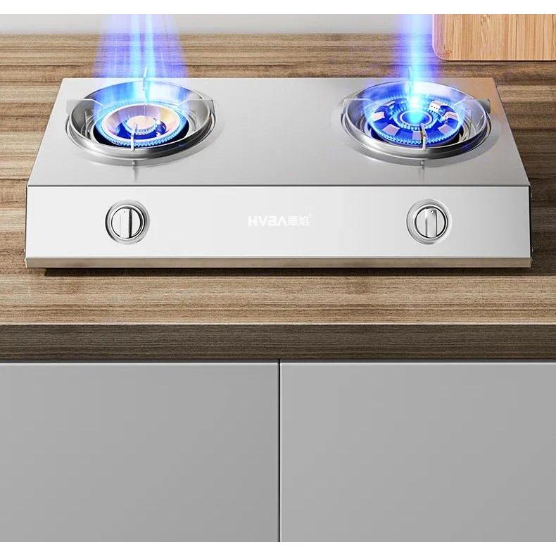 Gas stove double stove household liquefied gas natural gas desktop double head
