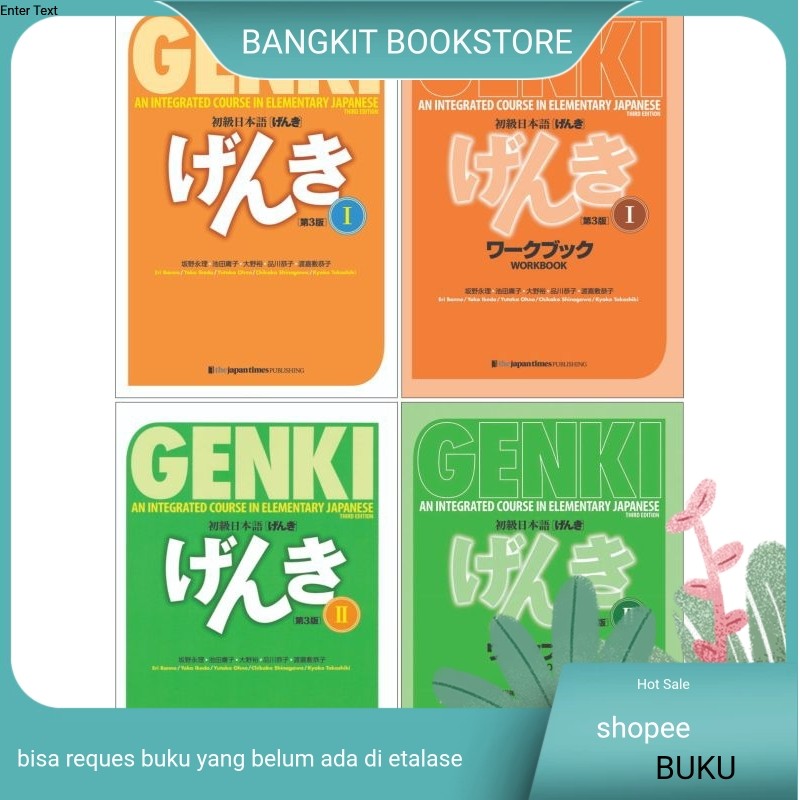 Book GENKI an Integrated Course in Elementary Japanase & Workbook Third Edition