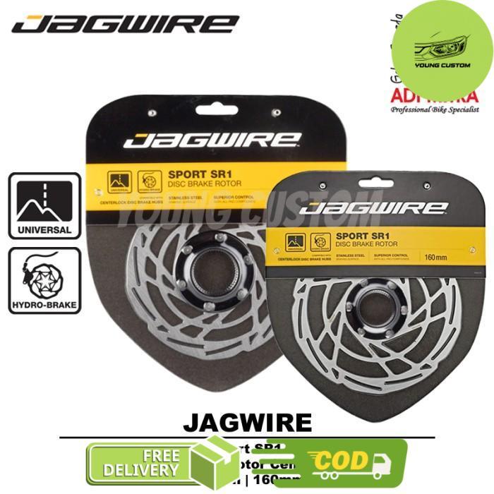 Jagwire Sport SR1 Disc Brake Rotor Centerlock Rotor Sepeda - Centerlock, 140mm -young