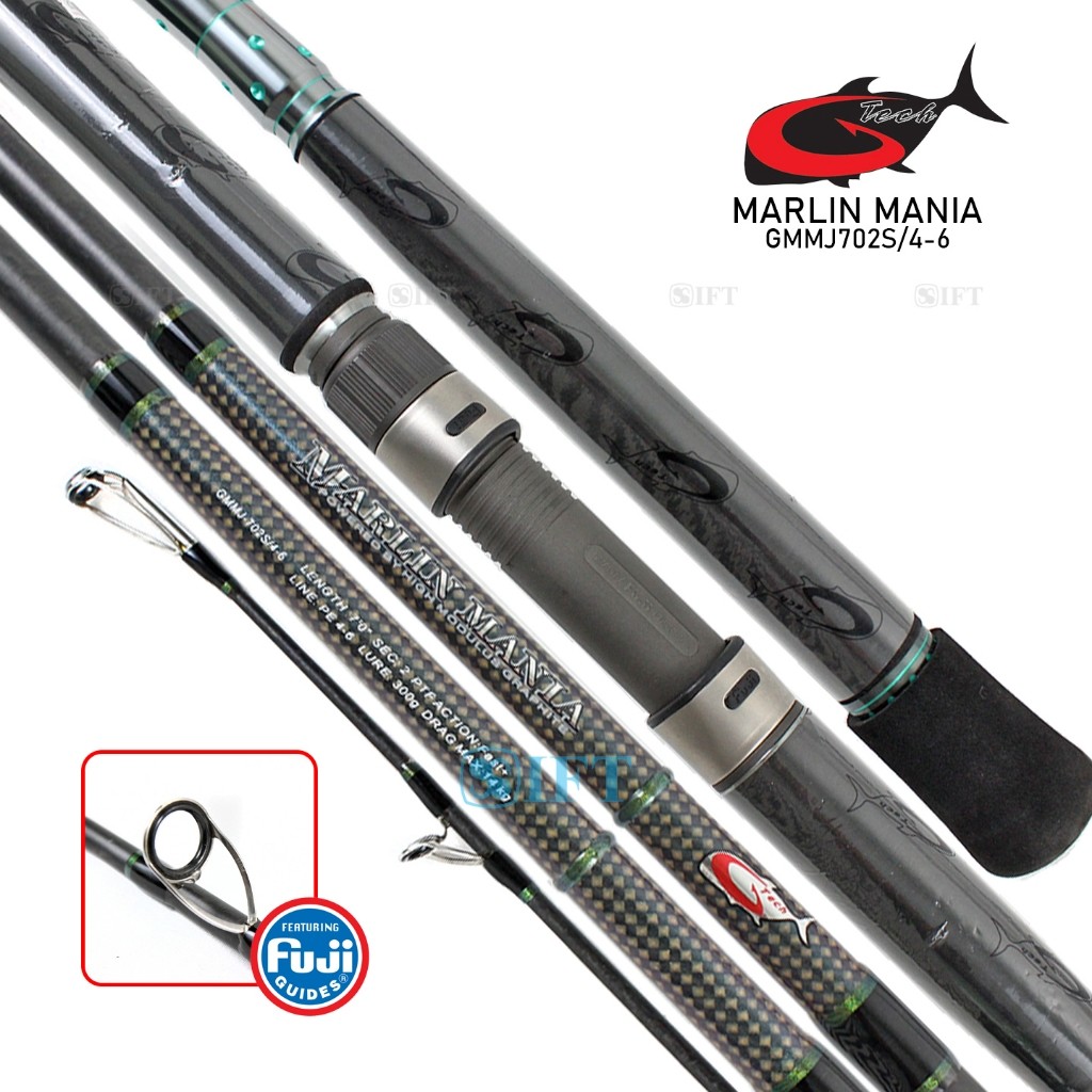Joran Jigging G-TECH MARLIN MANIA 170 180 210 CM | Fuji Guides + Seat Butt Joint | Spinning Dasaran 