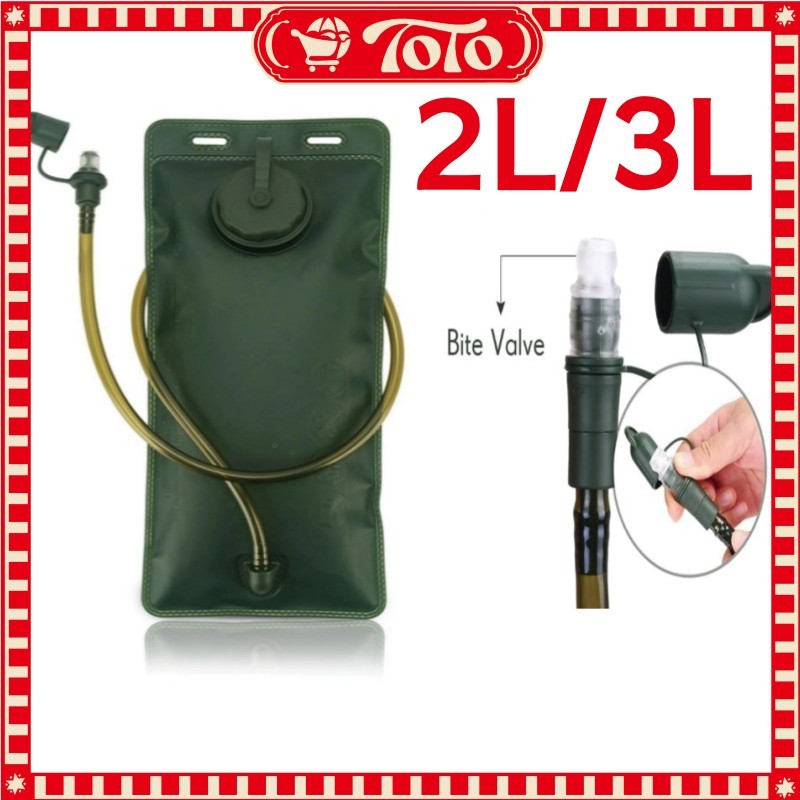 Water Bladder 2L/3L Outdoor Portable Food Grade Anti Bocor untuk Tas Sepeda MTB Camping