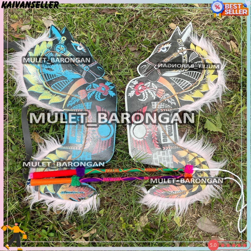 Kuda Lumping Anak Bahan Spon Dengan Tali Panjang Dan Pecut VKS -65