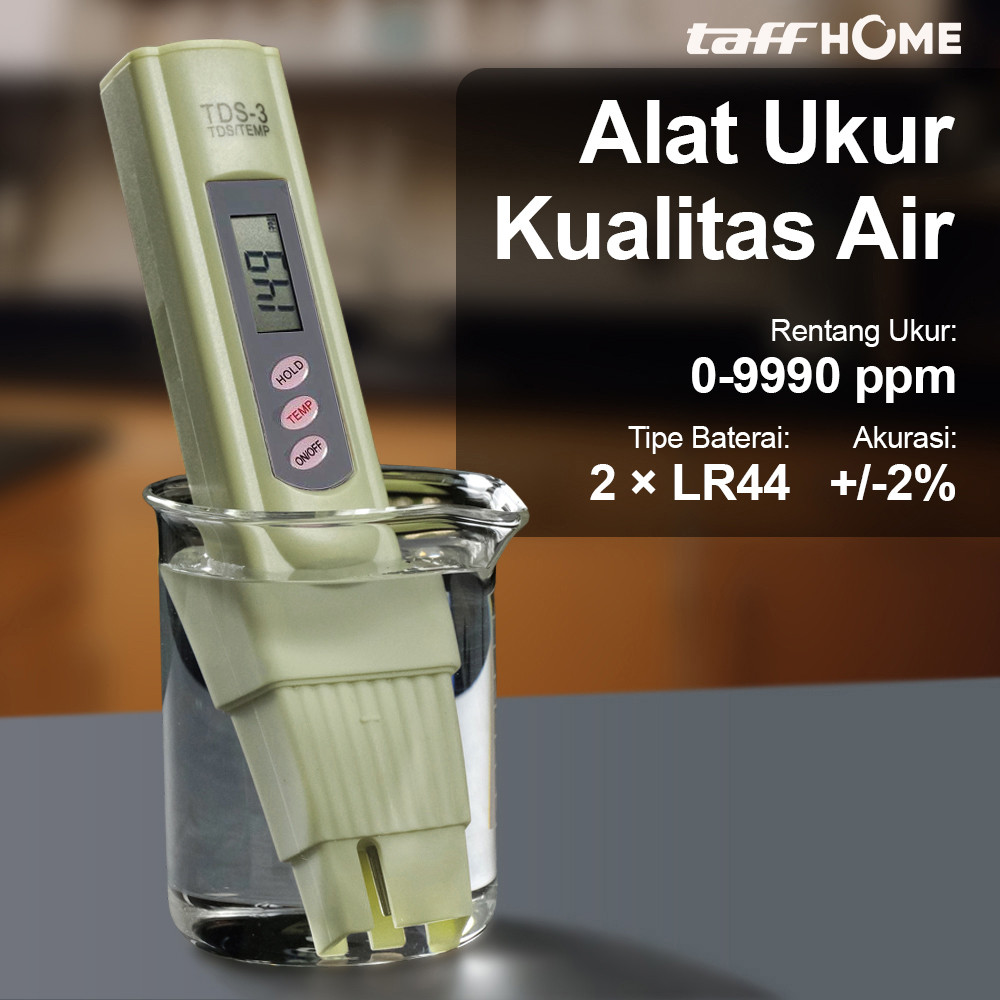 TDS Meter Alat Ukur Kualitas Air Water Quality Tester -Alat Cek Air Minum TDS Meter Portable - Alat 