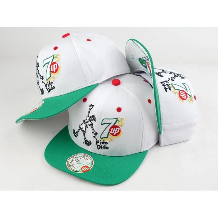 Topi Snapback ginal Import 7up Baseball Cap Fashion Pria - Gambar Putih