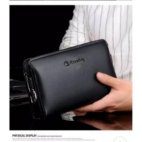 RHODEY dompet clucth cowok hand bag pria kulit water proof ada gemboknya Tas tangan password scure s