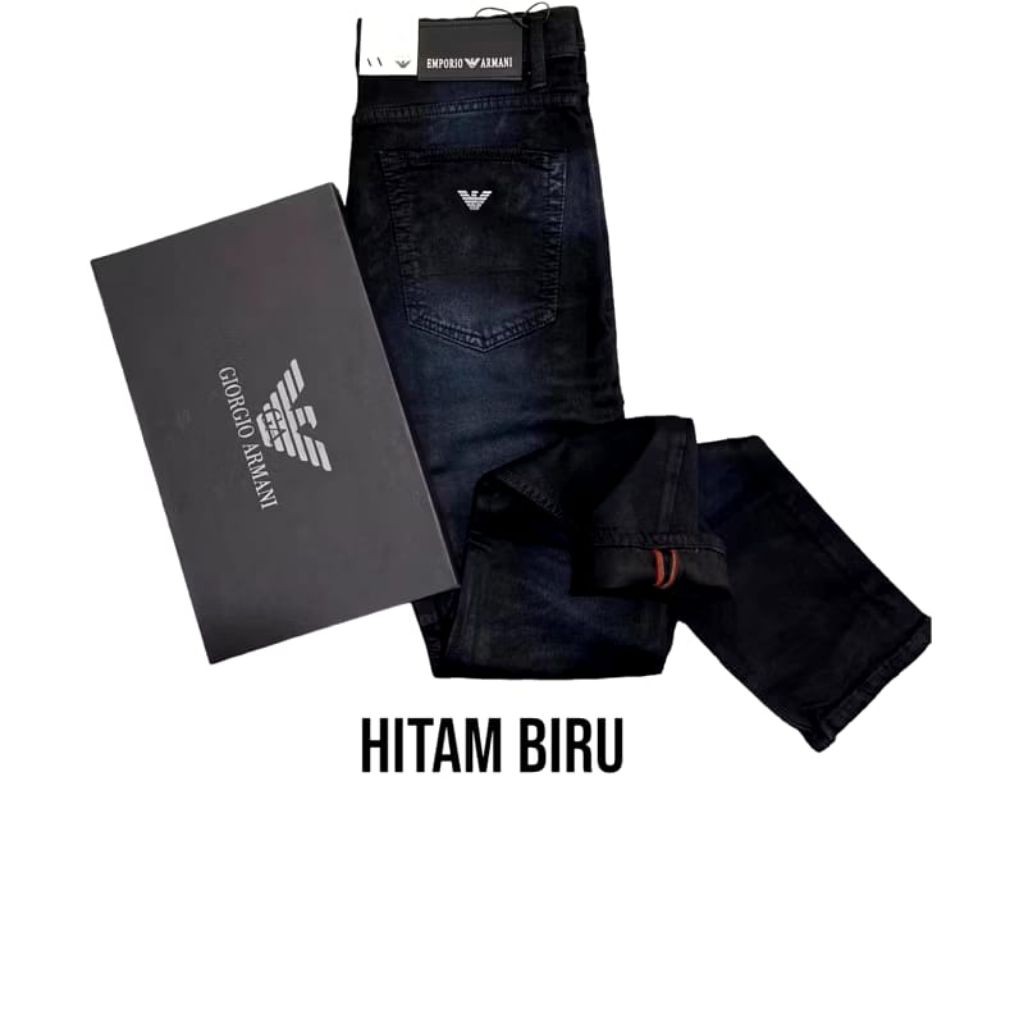 celana jeans pria panjang slim fit / celana jeans Armani import original jumbo 28-38