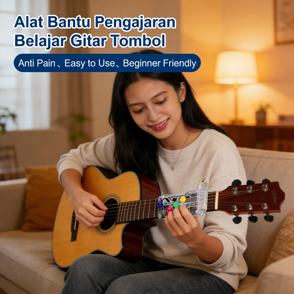 Guitar Learning Aid Button, Guitar Assistant, Anti-Pain Chord Buddy, Guitar Learning Tool