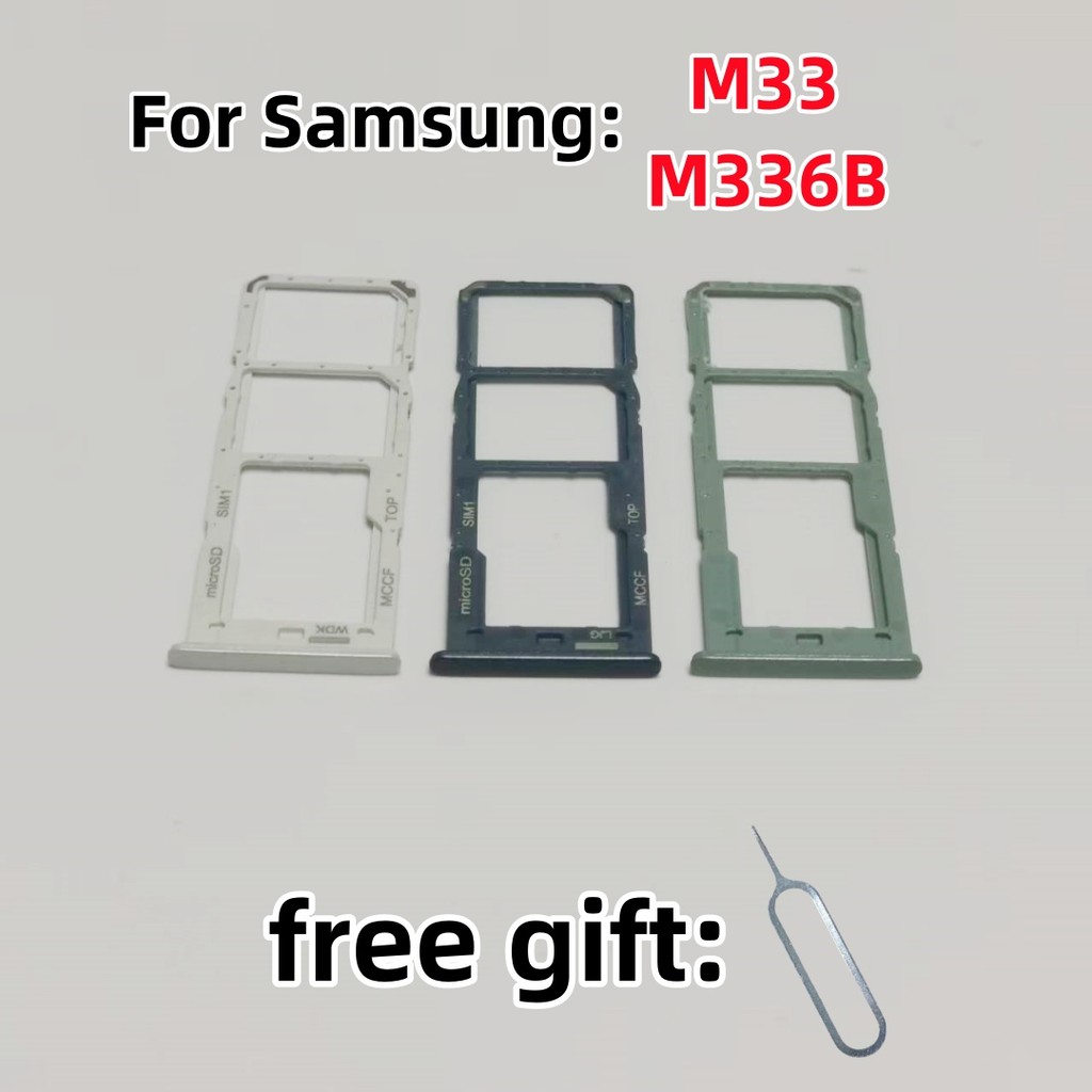 SIM Card SD Card Tray ip slot drawer card Holder For Samsung Galaxy M33 5G SM-M336B/DS M336S M336 M3
