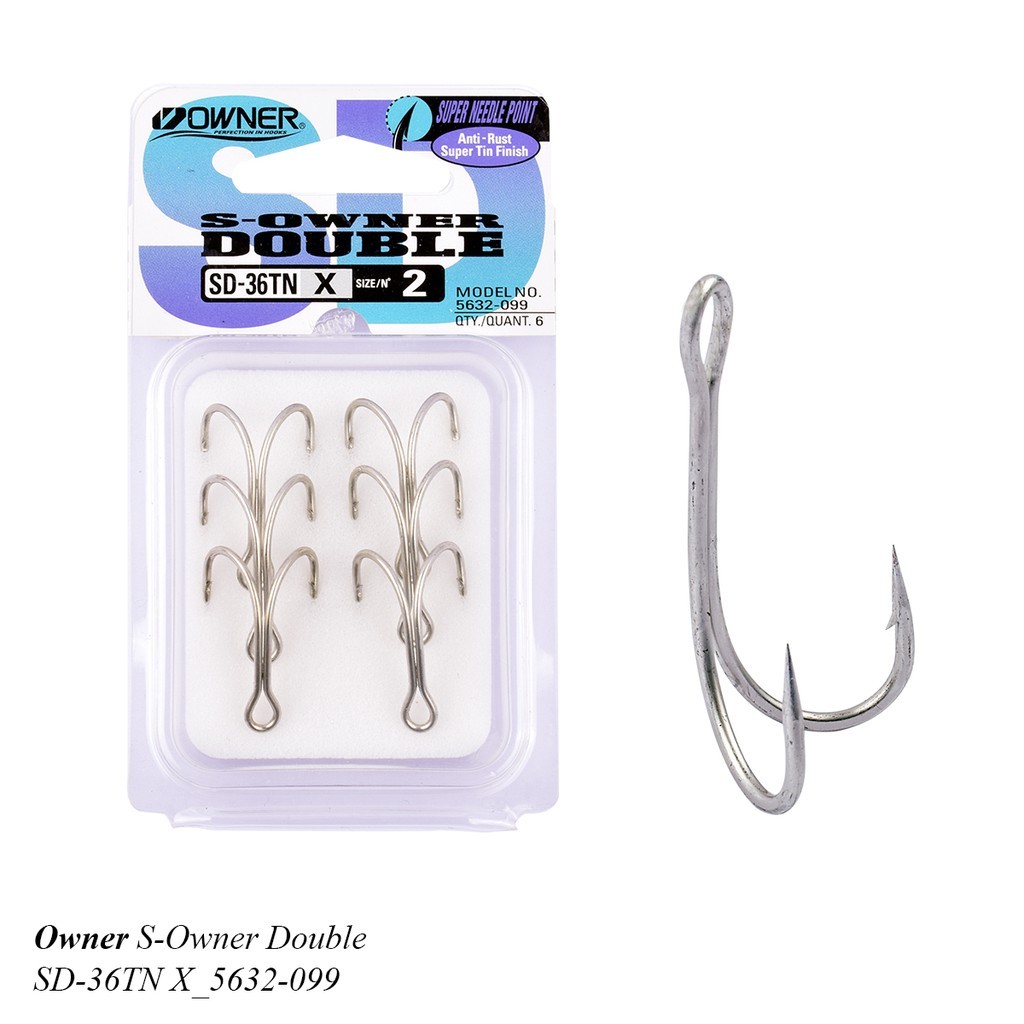 kail pancing Double hook Owner kode SD 36TN  | IM Pro