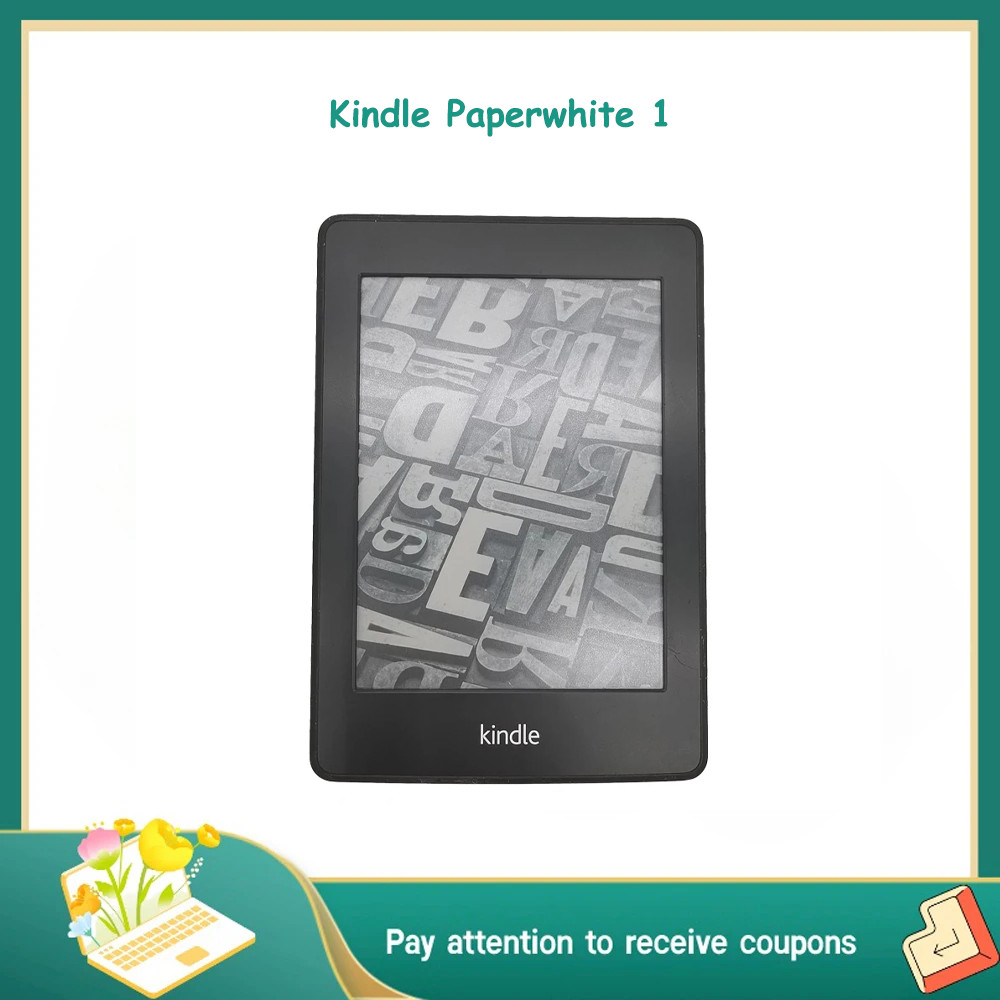100%Original Kindle E-book Reader Kindle Paperwhite 1 Ereader 6" E-ink Tou Screen with Backlight Kin