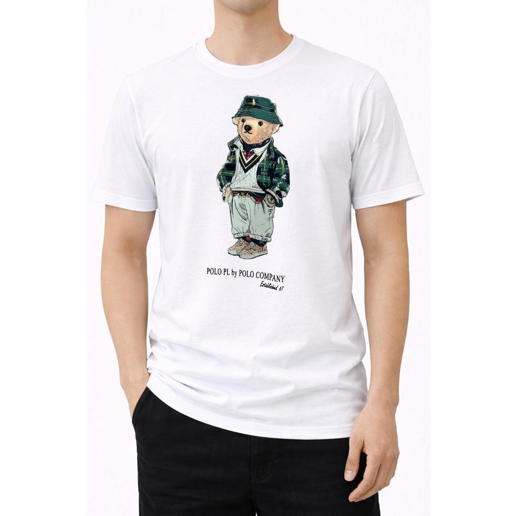 POLO - 7736.25 Mens T-shirt Bear - White