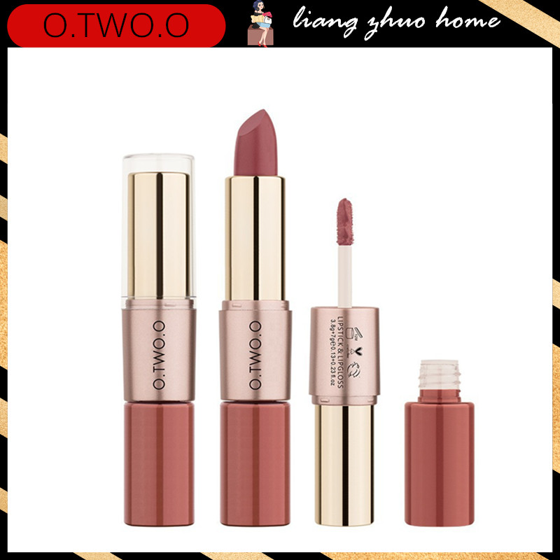 OTWOO 12 Warna Lipstik Matte Mudah Dipakai (2 in 1)