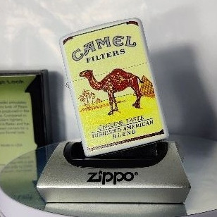 ZIPPO CAMEL WHITE MATTE Vintage Look