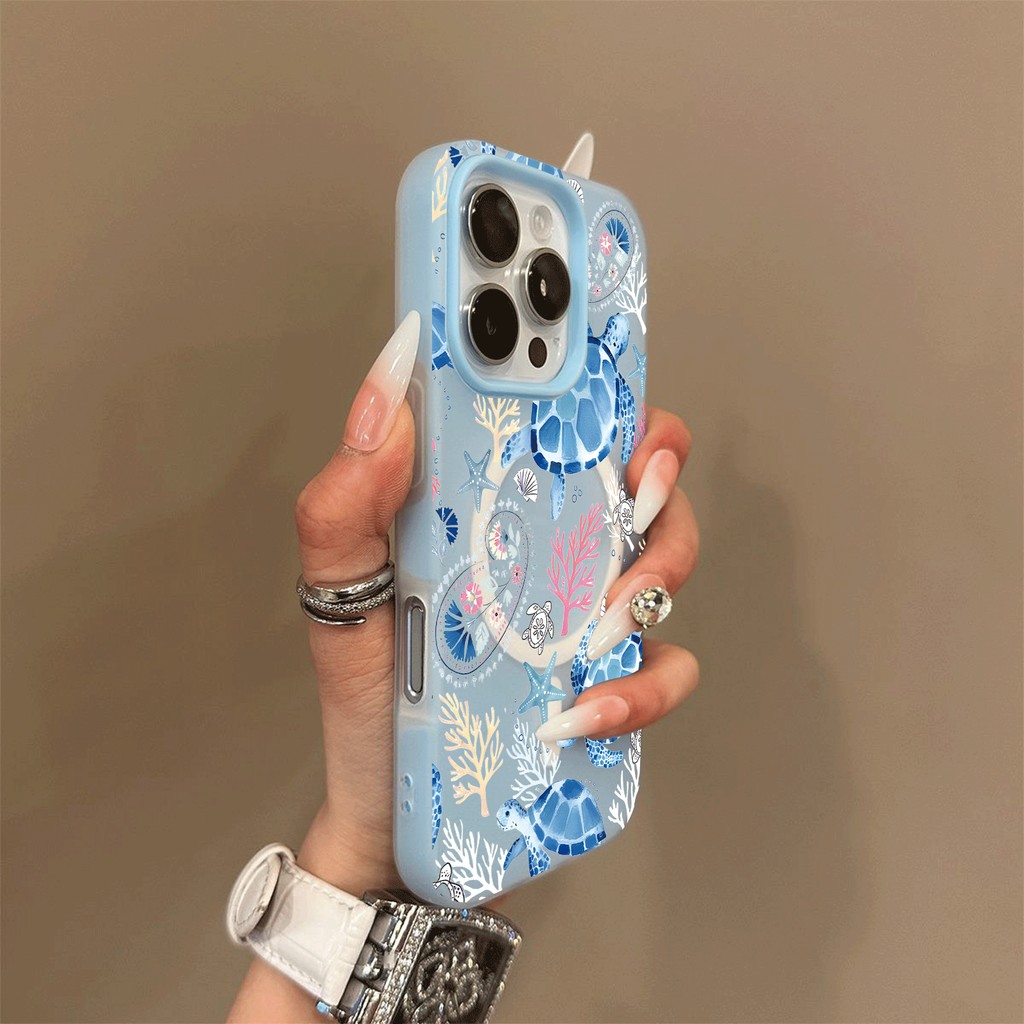 Casing pelindung MagSafe buram Warna Jeli dan ramah kulit, kompatibel dengan iPhone 16 11 12 13 14 1