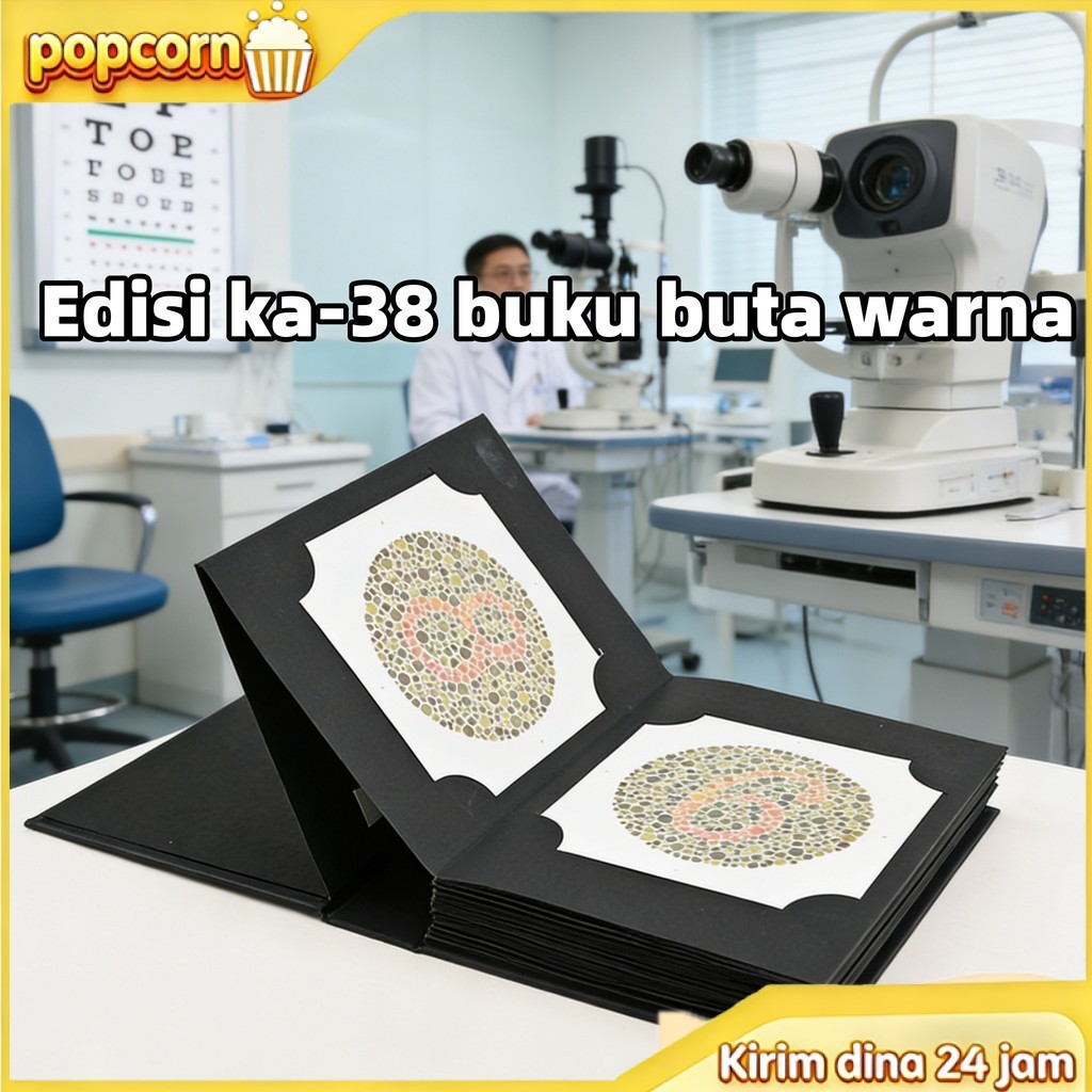 Buku Ishihara 38 Plate Original Kualitas Tinggi